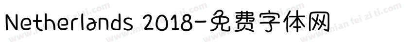 Netherlands 2018字体转换